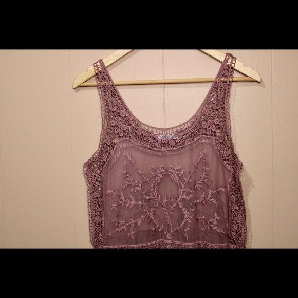 Rose Crochet Sheer Lace Top - Ricki’s - Picture 3 of 7